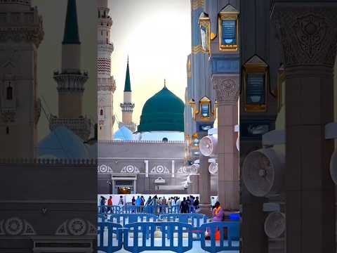 मदीना शरीफ का खूबसूरत नजारा। #madinah #Islam #Muslim #ramadan